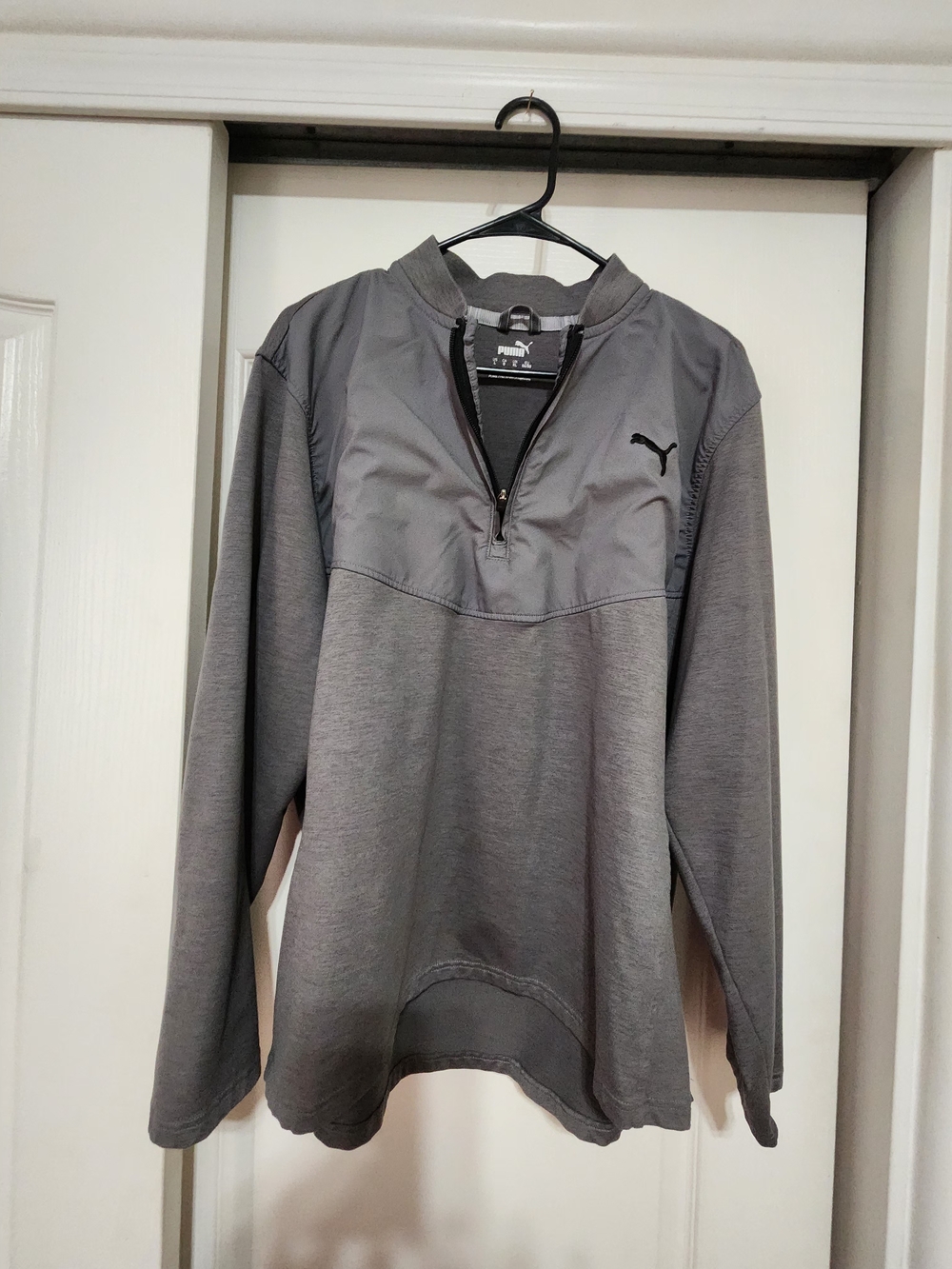 Puma Gray Half-Zip Athletic Pullover